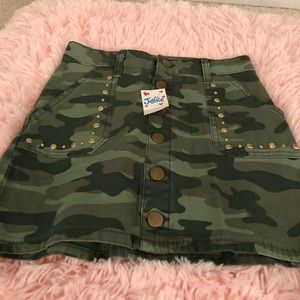 Camouflage Green Mini Skit by Justice